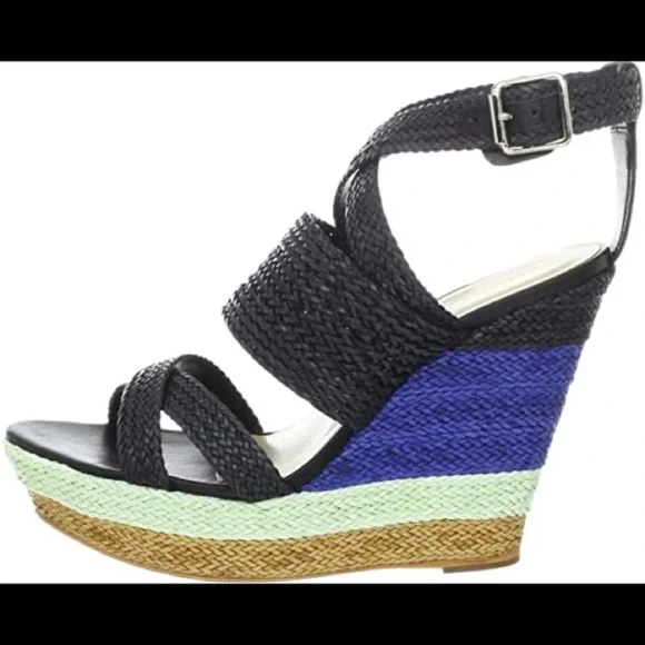 𝅺LOEFFLER RANDALL Women's Lake WV Wedge Sandal sz8